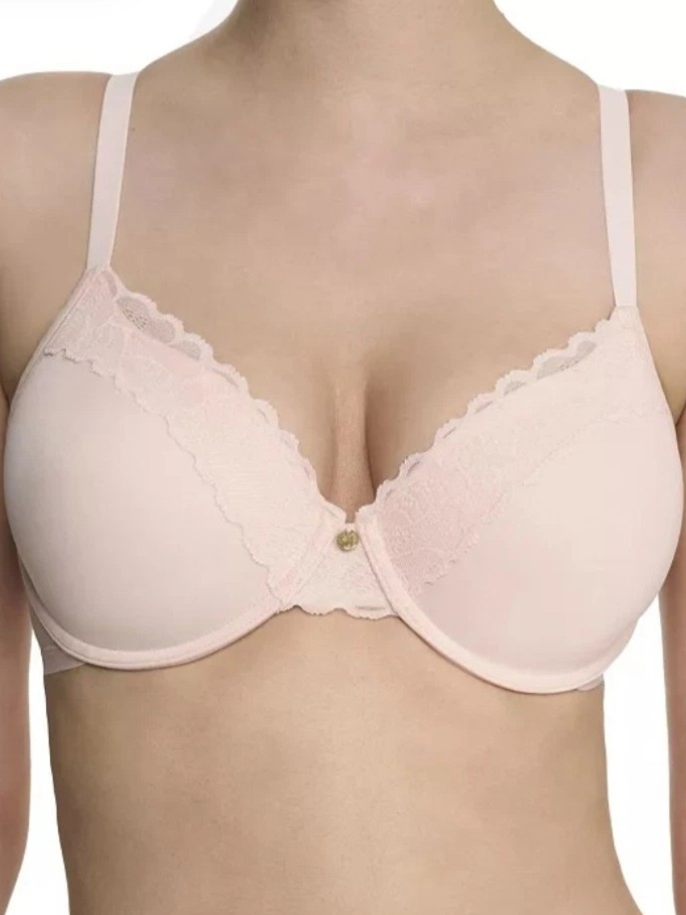 Natori Refined Full Fit Contour Underwire Bra 32DD Color Is Tulle NWT